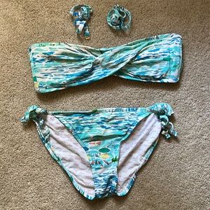 Lilly Pulitzer bikini with removal straps